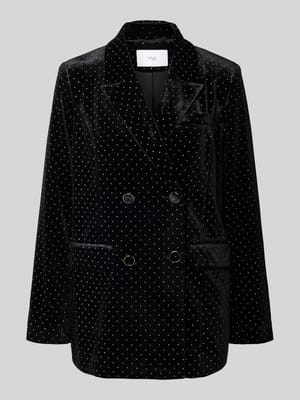 Regular Fit Blazer mit Ziersteinbesatz Modell 'HELLA' Shop The Look MANNEQUINE