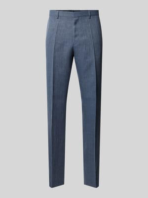 Regular Fit Anzughose aus Leinen-Mix Modell 'LEON' Shop The Look MANNEQUINE