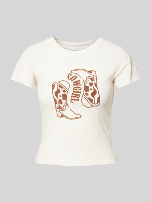 T-Shirt mit Motiv-Print Modell 'LOUI' Shop The Look MANNEQUINE