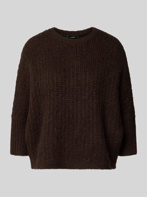 Sweter z dzianiny z dodatkiem wełny model „TUMELDA” Shop The Look MANNEQUINE