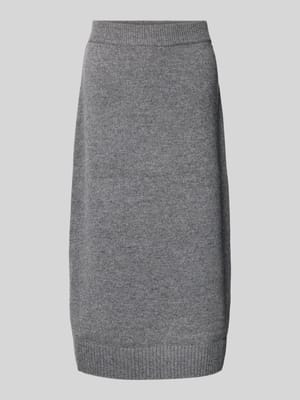 Wollen rok met geribde zoom, model 'Bryndis' Shop The Look MANNEQUINE