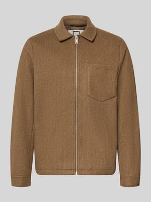 Jacke mit Brusttasche und Kentkragen Modell 'ROLFSTED' Shop The Look MANNEQUINE