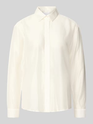regular fit blouse van lyocellmix in semitransparant design Shop The Look MANNEQUINE