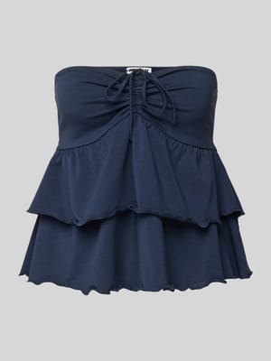 Bandeau-Top im Stufen-Look mit Schnürung Shop The Look MANNEQUINE