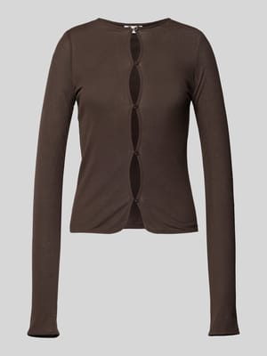 Slim Fit Longsleeve mit Rundhalsausschnitt Modell 'Rosie' Shop The Look MANNEQUINE