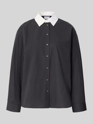 Oversized Langarmbluse aus reiner Baumwolle Shop The Look MANNEQUINE