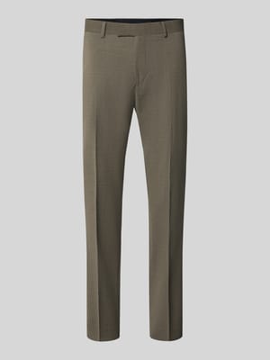 straight fit broek met lanawol met wol model 'Tenuta' Shop The Look MANNEQUINE