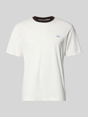 męski t-shirt o kroju regular fit z czystej bawełny Shop The Look MANNEQUINE