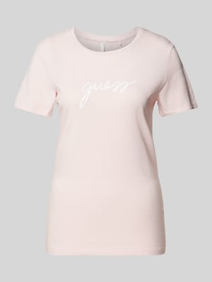 T-Shirt mit Label-Print Modell 'CARRIE' Shop The Look MANNEQUINE