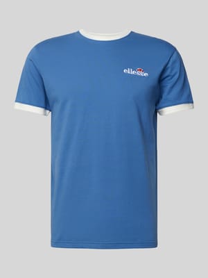 T-Shirt mit Label-Stitching Modell 'MEDUNO' Shop The Look MANNEQUINE