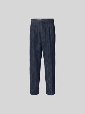 Relaxed Fit Stoffhose mit Label-Detail Shop The Look MANNEQUINE