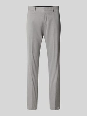 Regular fit pantalon van viscosemix met fijne geweven structuur, model 'S.O. PURE' Shop The Look MANNEQUINE