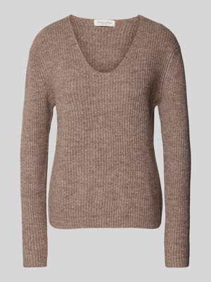 Strickpullover mit V-Ausschnitt Shop The Look MANNEQUINE