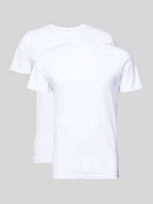 T-shirt z bawełny w zestawie 2 szt. Shop The Look MANNEQUINE