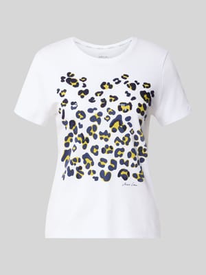 T-Shirt mit Pailettenbesatz Shop The Look MANNEQUINE