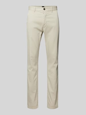 Slim fit chino met steekzakken opzij Shop The Look MANNEQUINE