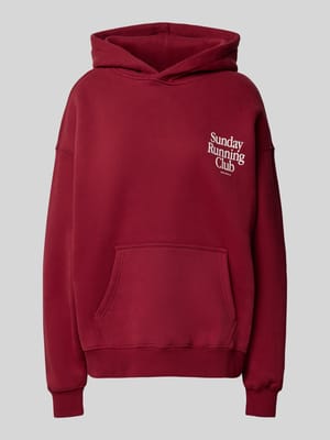 Hoodie aus Escorial Woll-Mix mit Känguru-Tasche Shop The Look MANNEQUINE