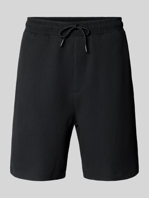 Sweatshorts in Plissee-Optik mit elastischem Bund Shop The Look MANNEQUINE