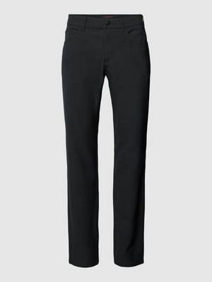 Spodnie o kroju slim fit z wpuszczaną kieszenią model ‘PIPE’ Shop The Look MANNEQUINE