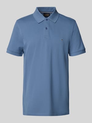 Regular fit poloshirt met logostitching Shop The Look MANNEQUINE