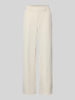 Wide Leg stoffen broek met vouwplooi Shop The Look MANNEQUINE