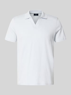 Slim Fit Poloshirt mit V-Ausschnitt Shop The Look MANNEQUINE