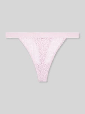 String aus Spitze mit Logo Bund Shop The Look MANNEQUINE