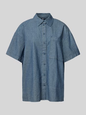 Relaxed Fit Kurzarmbluse aus reiner Baumwolle Modell 'MIA' Shop The Look MANNEQUINE