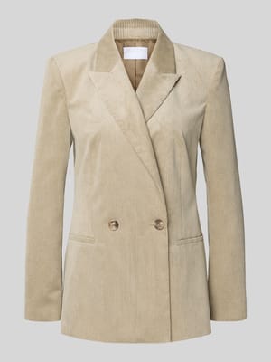 Regular Fit Blazer in Cord-Optik mit doppelter Knopfleiste Shop The Look MANNEQUINE