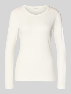 Regular fit shirt met lange mouwen van katoenmix Shop The Look MANNEQUINE
