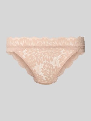 Slim Fit Slip mit floralem Allover-Spitzenbesatz Modell 'Lime' Shop The Look MANNEQUINE