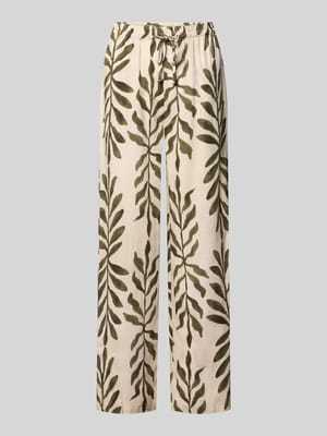Hose aus Viskose-Leinen-Mix Modell 'Ca44talina' Shop The Look MANNEQUINE