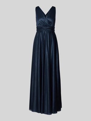 Abendkleid mit Taillenpasse Shop The Look MANNEQUINE