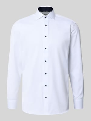 Regular Fit Businesshemd aus Baumwolle mit Kentkragen Shop The Look MANNEQUINE