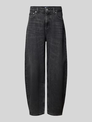 Jeansy o szerokim kroju z mieszanki bawełny model ‘JEANIE BALLOON’ Shop The Look MANNEQUINE