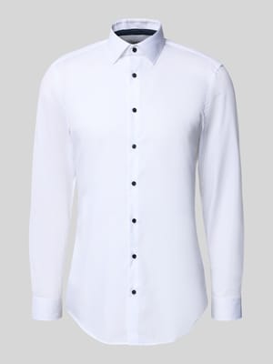 Super Slim Fit Business-Hemd mit Kentkragen Shop The Look MANNEQUINE