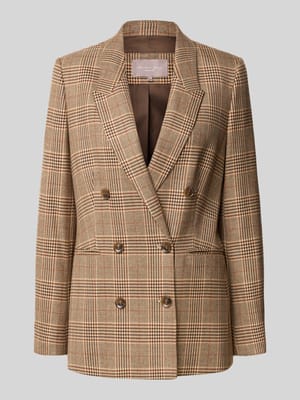 Regular fit blazer met reverskraag en paspelzakken Shop The Look MANNEQUINE