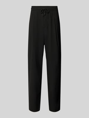 Tailored fit stoffen broek met bandplooien Shop The Look MANNEQUINE