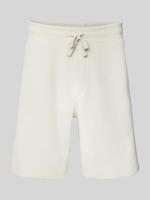 Regular Fit Shorts mit Strukturmuster Shop The Look MANNEQUINE