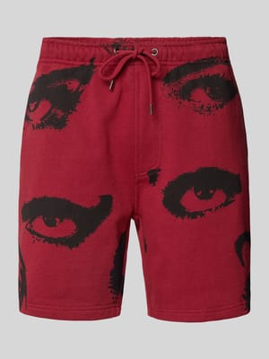 Sweatshorts met motiefprint Shop The Look MANNEQUINE