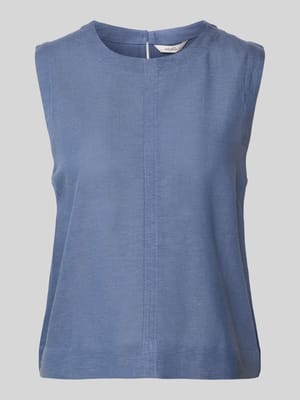 Regular Fit Blusentop aus Viskose-Baumwoll-Leinen-Mix Modell 'Tytus' Shop The Look MANNEQUINE