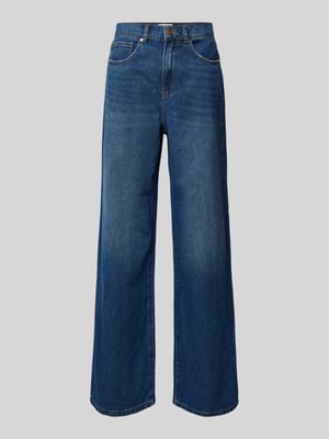 Wide Leg Jeans aus reiner Baumwolle mit Kontrastnähten Modell 'HOPE' Shop The Look MANNEQUINE