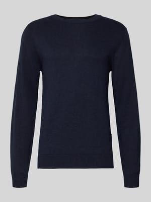 Strickpullover mit gerippten Abschlüssen Modell 'BELLS' Shop The Look MANNEQUINE
