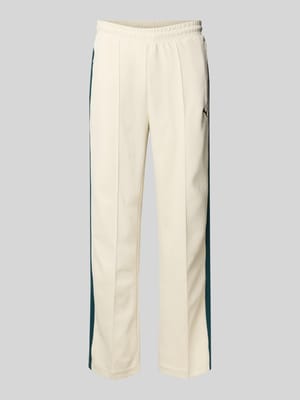 Flared fit sweatpants met elastische band Shop The Look MANNEQUINE