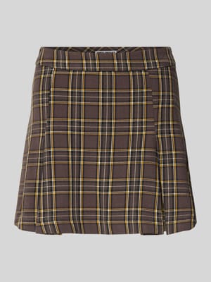 Minirock mit gelegten Falten Shop The Look MANNEQUINE