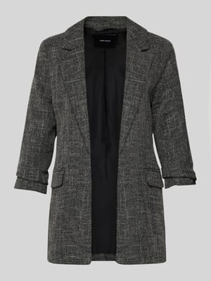 Długi żakiet o kroju slim fit z dodatkiem wiskozy, model „FRIDA” Shop The Look MANNEQUINE