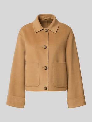 Regular Fit Jacke aus Lanawoll-Mix Modell 'Tempio' Shop The Look MANNEQUINE