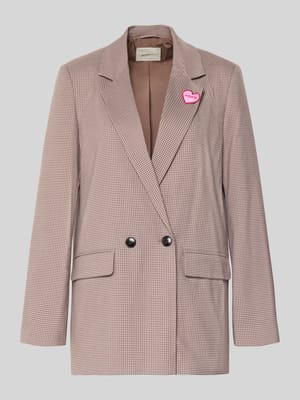 Relaxed fit lang blazer met Met viscose Shop The Look MANNEQUINE
