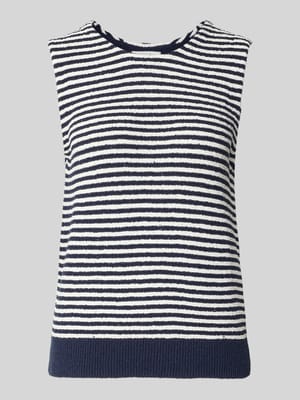 Frise Yarn Frottee Ringel-Top Shop The Look MANNEQUINE
