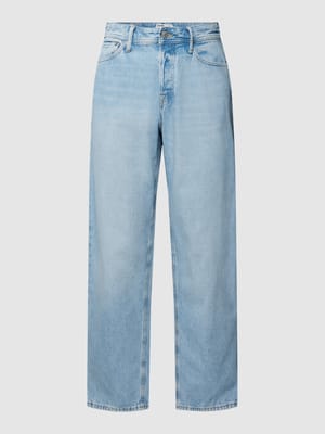 Jeans met labelpatch, model 'EDDIE' Shop The Look MANNEQUINE
